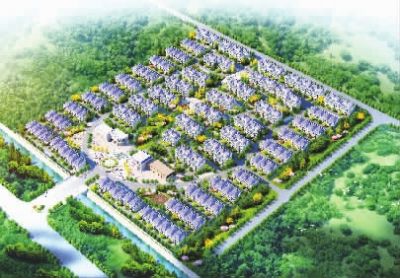 安置小區(qū)。（效果圖）